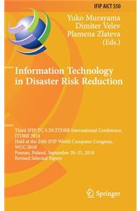 Information Technology in Disaster Risk Reduction