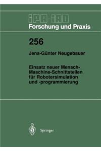 Einsatz neuer Mensch-Maschine-Schnittstellen für Robotersimulation und -programmierung