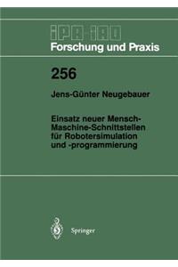 Einsatz Neuer Mensch-Maschine-Schnittstellen Für Robotersimulation Und -Programmierung