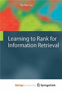 Learning to Rank for Information Retrieval