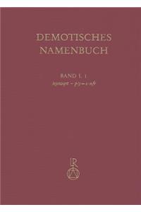 Demotisches Namenbuch Gesamtband