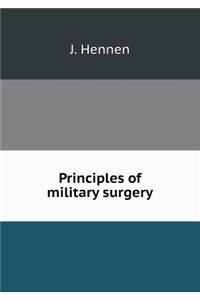 Principles of Military Surgery