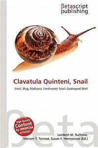 Clavatula Quinteni, Snail