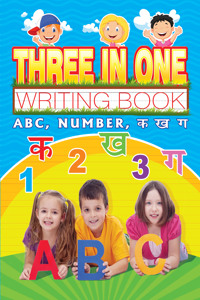 Three in One Writing Book - ABC, Numbers, Ka Kha Ga
