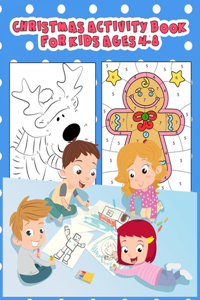 Christmas Activity Book For Kids Ages 4-8