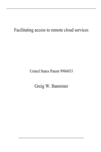Facilitating access to remote cloud services