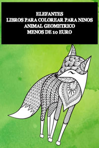 Libros para colorear para niños - Menos de 10 euro - Animal geométrico - Elefantes
