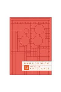 Frank Lloyd Wright Bright Geometric Debossed Notecards