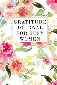 Gratitude Journal for Busy Women