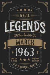 Real Legendes were born in March 1963