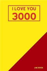 I Love You 3000 Line Book