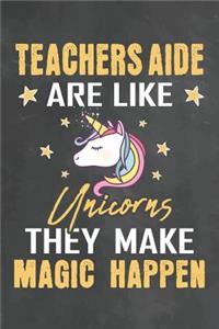 Teachers Aide Are Like Unicorns They Make Magic Happen