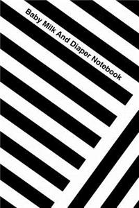 Baby Milk And Diaper Notebook