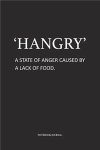 Hangry A State of Anger Caused By A Lack Of Food