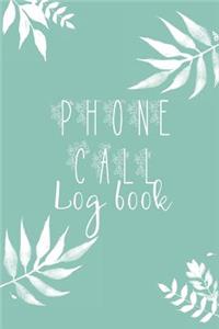 Phone Call Log Book