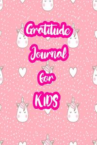 Gratitude Journal for Kids: 5-Minute Daily Diary of Positivity with Cute Unicorn Matte Cover Design Notebook Prompts to Write In Per Day - Perfect Gift for Girls, Boys, Teens, 