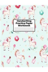 Handwriting Practice Paper Workbook