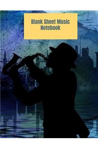 Blank Sheet Music Notebook