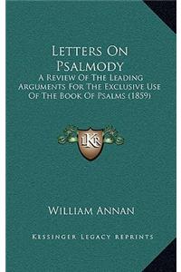 Letters on Psalmody