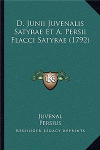 D. Junii Juvenalis Satyrae Et A. Persii Flacci Satyrae (1792)