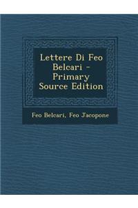 Lettere Di Feo Belcari