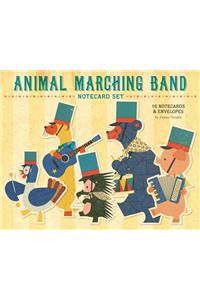 Animal Marching Band Notecard Set