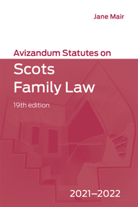 Avizandum Statutes on Scots Family Law