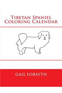 Tibetan Spaniel Coloring Calendar