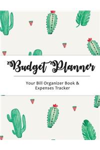 Budget Planner: Cactus Large Budget Planner, (8.5x11 Inches): Expense Tracker for 24 Months (Vol 1): Cactus Large Budget Planner, (8.5x11 Inches): Expense Tracker for 24 Months (Vol 1)