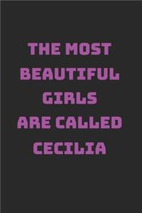Cecilia Girl Woman Notebook