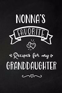 Nonna's Favorite, Recipes for My Granddaughter