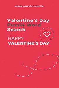 Word puzzle Search Valentine's Day puzzle Word Search Happy Valentine's Day