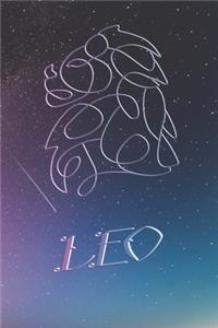 Zodiac Sign Notebook Leo