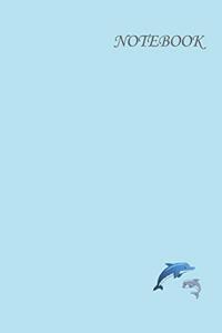 Pastel Blue Animal Composition Book