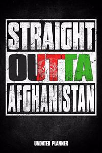 Straight Outta Afghanistan Undated Planner