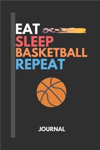 Eat Sleep Basketball Repeat journal