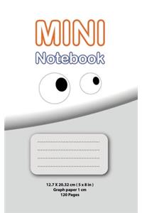 Mini Notebook for Kids ( Graph paper 1 cm _ white edition )