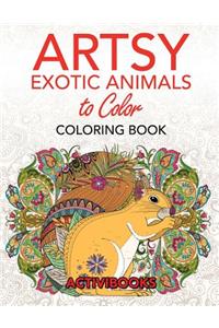 Artsy Exotic Animals to Color Coloring Book