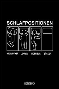 Schlafpositionen Bäcker