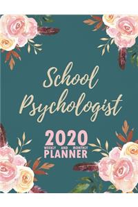 School Psychologist 2020 Weekly and Monthly Planner