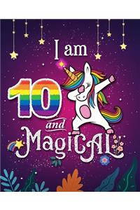 Unicorn Journal I am 10 and Magical