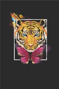 Tiger With Butterflies