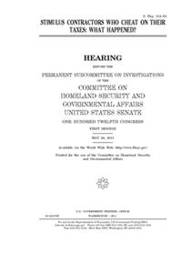 Stimulus contractors who cheat on their taxes