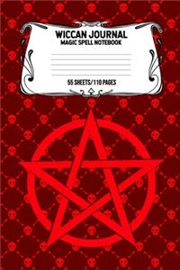 Wiccan Journal Magic Spell Notebook 55 Sheets/110 Pages