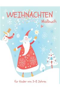 Weihnachten Malbuch für Kinder von 3-8 Jahren