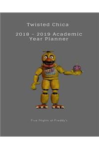 Twisted Chica 2018 - 2019 Academic Year Planner Five Nights at Freddy's