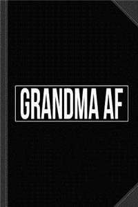 Grandma AF Journal Notebook