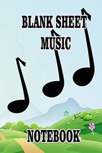 Blank Sheet Music Notebook