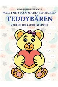 Malbuch für 4-5 jährige Kinder (Teddybären)
