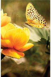 Journal Notebook Yellow Butterfly